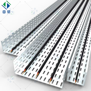 Plateau de câblage industriel perforé en <span class=keywords><strong>acier</strong></span> galvanisé/inox robuste et personnalisable, capacité de charge de 300 kg/m pour câbles - Product Image 3