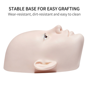 MCY Tête <span class=keywords><strong>de</strong></span> mannequin d'entraînement aux cils en PVC souple à 3 couches Mannequin en silicone pour <span class=keywords><strong>les</strong></span> <span class=keywords><strong>yeux</strong></span> et le visage pour <span class=keywords><strong>la</strong></span> pratique <span class=keywords><strong>de</strong></span> l'extension des cils pour <span class=keywords><strong>les</strong></span> salons - Product Image 2