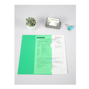 <strong>A3</strong>/a4 Size Thick Plastic pp Assorted Color <strong>l</strong> <strong>Shape</strong> pp Document <strong>Folder</strong> <strong>File</strong> <strong>Folder</strong> Sheet Protector With No Hole