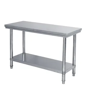 China Alibaba Supplier commercial layers stainless steel kitchen work bench