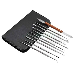 Espátula Dental de buena calidad, cuchillo de yeso, juego de herramientas de tallado de cera Dental versátil de acero inoxidable, 10 Uds. - Product Image 2
