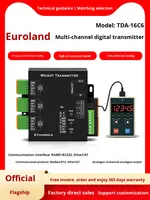 Transmisor de Peso Digital Analógico de Seis Canales Ouluda TDA-16C6, Amplificador de Señal, Aleación de Aluminio, RS-232/485/EtherCAT