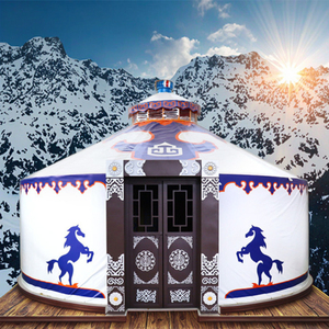 <span class=keywords><strong>Yourte</strong></span> d'hiver 4 saisons de bonne isolation Tente mongole de luxe utilisée pour la <span class=keywords><strong>yourte</strong></span> extérieure - Product Image 1