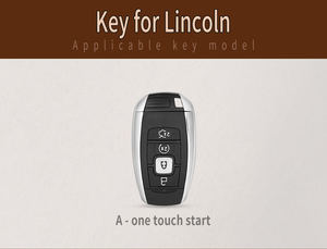 Funda de Cuero Personalizada con Logotipo para Llave Inteligente de Auto, Carcasa para Llave de Lincoln Mk3 Icz Mkc Mkz Navigator Mkx, Accesorios - Product Image 3