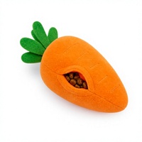 Jouet Moderne en Peluche Carotte Couineuse pour Chiens, Chats, Lapins - Jouet d'Enrichissement pour Cacher les Friandises, Logo Personnalisé, Vente en Gros XUNUOYANG