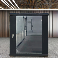 12U DDF Réseau Métal Serveur Rack Armoire Porte En Verre Mural CCTV Internet Armoires 42U Hauteur 6U 4U 9U Centres De Données