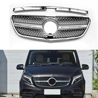 Rejilla con Diseño de Estrellas para V-Class/VITO W447 2016-2020 (Compatible con OLIVER), Reemplazo Directo de ABS, Pieza Original de Fábrica
