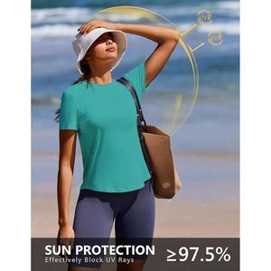 Soft Workout Tops For Women Upf 50 Quick Dry Athletic Running Hiking Travel Basic Tee Shirts - Product Image 4