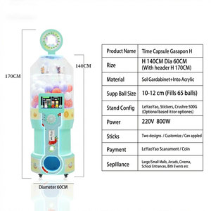 ตู้ขายของเล่นกาชาปองแบบหยอดเหรียญ ยี่ห้อ Tomy รุ่น Bulk Machine ภาษาอังกฤษ วัสดุโลหะและพลาสติก จากโรงงานโดยตรง พร้อมเมนบอร์ด <span class=keywords><strong>LED</strong></span> - Product Image 3