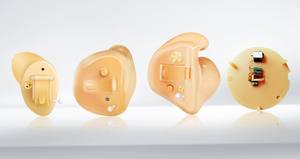 Комплект из высококачественного бежевого слухового аппарата с шумоподавлением и экологичными функциями - Product Image 4