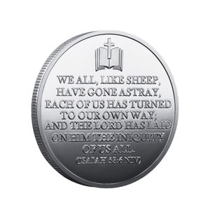 Иисус монеты позолоченные, серебряные, памятные значки, сувенирная монета, коллекционный подарок - Product Image 5