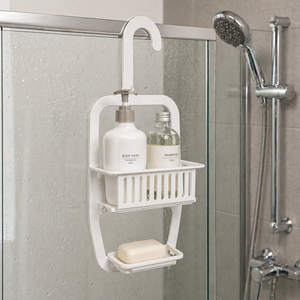 Collapsible Folding Hanging Shower Organizer Portable <b>Bath</b> Caddy Bathroom Shelf Basket - Product Image 3