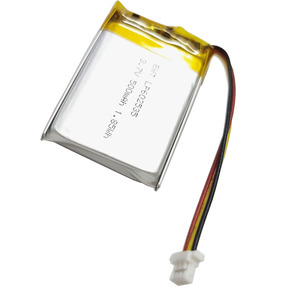 Литий-полимерный аккумулятор <span class=keywords><strong>3</strong></span>.7V 500mAh EWT LP602535 (1.85Wh, 12г) с <span class=keywords><strong>3</strong></span>-жильным предварительно подключенным кабелем для маломощных устройств и микроаксессуаров - Product Image 2