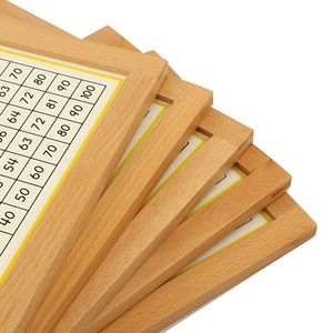 Matériels <span class=keywords><strong>mathématiques</strong></span> Montessori en bois pour enfants, jouets éducatifs, tableaux de multiplication - Product Image 4