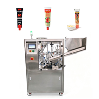 Machine de remplissage de tubes cosmétiques entièrement contrôlée par PLC SX-009, diamètre 16-50 mm, pour crème de soin, boissons, eau, équipement d'usine