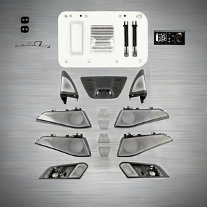 Altoparlante con Luce Ambientale Illuminata per BMW X5 G05 X7 G07, Altoparlante Bass per Porte Anteriori e Posteriori con Copertura Illuminata per Interni Auto - Product Image 6