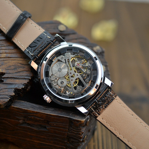 Montre mécanique squelette manuelle Victory Silver pour hommes et femmes, montre tendance, montre d'affaires, montre mécanique - Product Image 6