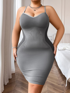 Vente en gros Marque privée Meilleure vente <span class=keywords><strong>Body</strong></span> gainant sans couture en nylon grande taille pour l'été avec contrôle du ventre et effet amincissant pour femme - Product Image 3
