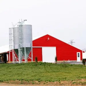 Prefabricated Low Cost Sandwich Panel Poultry House Steel Structure Frame Chicken Farm