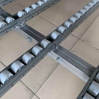 Nouvelle piste à roulettes en plastique haute performance pour rayonnages à circulation de cartons, glissement fluide, installation facile, idéale pour le déchargement en hôtels