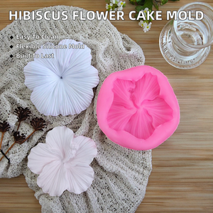 Molde de Silicona Líquida para Decoración de Pasteles con Forma de Flor de Hibisco de Cinco Pétalos, Ecológico, de la Marca INTODIY, para Fondant, Chocolate y Arcilla - Product Image 2