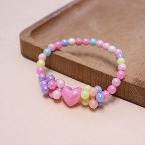 Heart Shape Acrylic Resin <b>Necklace</b> <b>Candy</b> Color Choker Party Jewelry - Product Image 2