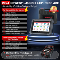 EE. UU. UE Almacén Launch X431 PRO3 ACE Elite CAN FD & DOIP Máquina de herramientas de diagnóstico para todos los coches Codificación ECU en línea Escáner OBD2