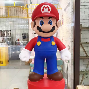 Statue de Mario et Luigi pour décoration d'extérieur, taille réelle, dessin animé, mario brothers sculptures - Product Image 2