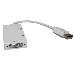مهايئ شاشة للكمبيوتر واللابتوب, منفذ عرض <span class=keywords><strong>3</strong></span> في 1 DP إلى HDTV VGA DVI <span class=keywords><strong>3</strong></span> في 1 DP - Product Image 1