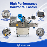 Machine d'étiquetage horizontale automatique pour flacons, ampoules, stylos à peptides, petites bouteilles en verre