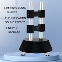 Support anti-vibrations en alliage d'aluminium avec barre en acier inoxydable, support absorbant les chocs pour câble d'alimentation audio HIFI