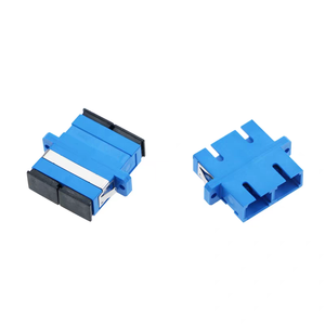 Dual-Core <span class=keywords><strong>2</strong></span>พอร์ต single-Mode DUPLEX SC UPC TO SC UPC อะแดปเตอร์ใยแก้วนำแสงสีฟ้าพร้อมหน้าแปลนสำหรับอุปกรณ์ใยแก้วนำแสง - Product Image 3