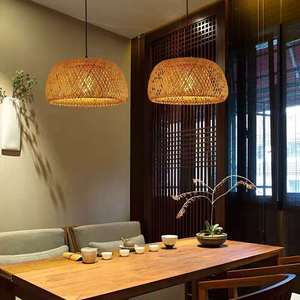 <span class=keywords><strong>Abat</strong></span>-<span class=keywords><strong>jour</strong></span> en rotin en gros pour la décoration de la <span class=keywords><strong>maison</strong></span>, des salons de thé et des restaurants, lampe suspendue LED en rotin E27 - Product Image 3