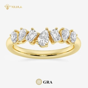 Anello Eternity Personalizzato in Argento Sterling S925 con Moissanite Certificata GRA - Product Image 1