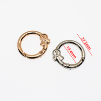 20mm 금속 스프링 게이트 링 카라비너 푸시 키링 작은 사이즈 귀여운 디자인 어린이 가방 맞춤 도매