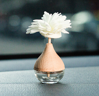 6ml belles bouteilles en verre de parfum de voiture bouteille de diffuseur de voiture suspendue vide