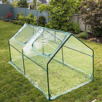 Serre de jardin économique en acier métallique moderne et écologique avec couverture en PVC pour la culture hydroponique à domicile, facilement assemblable