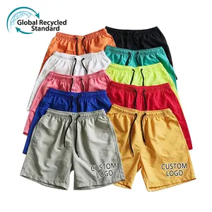 2022 Sommer Casual Shorts Mehrfarbige Strand hose Großhandel Recycled Polyester Swimming Plain Surf Shorts für Männer