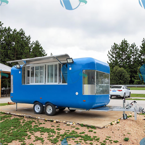 Le plus récent camion de nourriture de <span class=keywords><strong>remorque</strong></span> de camping-car coloré avec une cuisine complète pour Snack Food Hotdogs Chips Catering Restaurant Equipment - Product Image 2