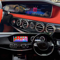 12.3 inci Qualcomm 665 Radio mobil Carplay Multimedia Unit kepala Auto untuk Mercedes Benz S kelas W222 2014-2017