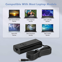 Cargador de Laptop Tipo-C PD3.0 de 65W, 20V 3.25A, Carga Rápida, Adaptador de Corriente USB-C para Dell, HP, Lenovo