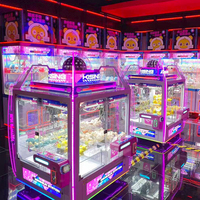 Machine à griffes Kising personnalisée à monnayeur pour magasins de détail, jeu de préhension de peluches 4 joueurs, 4 bras, système de paiement personnalisable