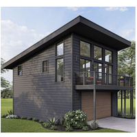 Maisons préfabriquées Structure en acier Petite Maison Maisons en conteneur avec salle de bain complète Studio Bâtiment écologique Entrepôt Garage