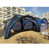 Tente gonflable géante de 20*20 pieds avec logo personnalisé, dôme publicitaire pour salon professionnel, événement en plein air