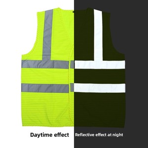 Gilet de sécurité antistatique fluorescent réfléchissant EPA, classe 3 ANSI/EN1149, avec LED clignotante et fibre de carbone, pour l'industrie papetière et pharmaceutique - Product Image 2
