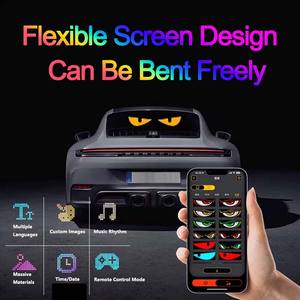 شاشة عرض LED للسيارة مع تحكم عن بعد عبر تطبيق، مؤشر ضوئي قابل للبرمجة بتصميم عين الشيطان، أضواء متحركة - Product Image 3