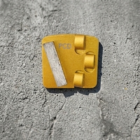 Bloc de meulage en diamant polycristallin PCD pour préparation de surface en béton, élimination de l'époxy pour machine à meuler les sols