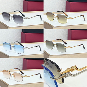 Gafas de Sol con Cruz Tallada a Mano, Lentes de Resina UV400, Gafas de Moda Unisex CT0120O - Product Image 2