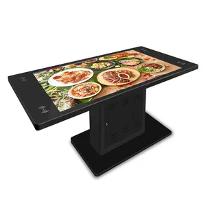 Prezzo economico 32 43 55 65 75 86 pollici Windows 4k gioco impermeabile ristorante caffetteria multi tavolo touch screen interattivo