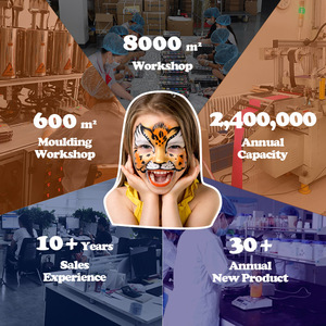 Palette de 40 couleurs de peinture pour le <span class=keywords><strong>visage</strong></span> et le corps, activée à l'eau, effet néon mat nacré, anti-bavures, facile à laver, vente en gros - Product Image 6